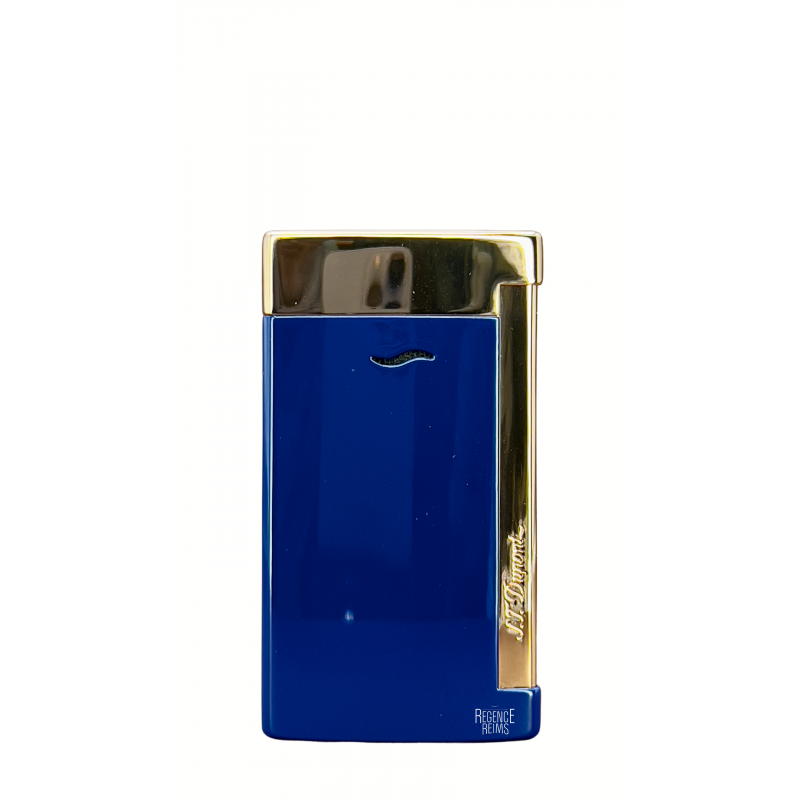 Briquet ST DUPONT Slim 7 Bleu marine et doré Briquet ST DUPONT Slim 7 Bleu marine et doré