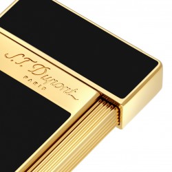 ST DUPONT Briquet Slimmy Noir & Gold