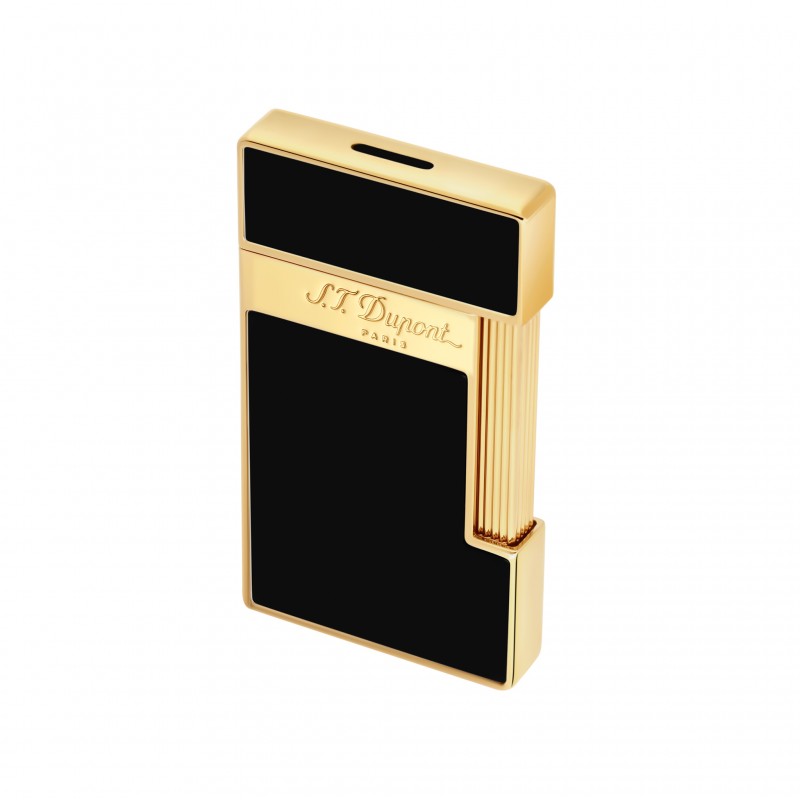 ST DUPONT Briquet Slimmy Noir & Gold ST DUPONT Briquet Slimmy Noir & Gold