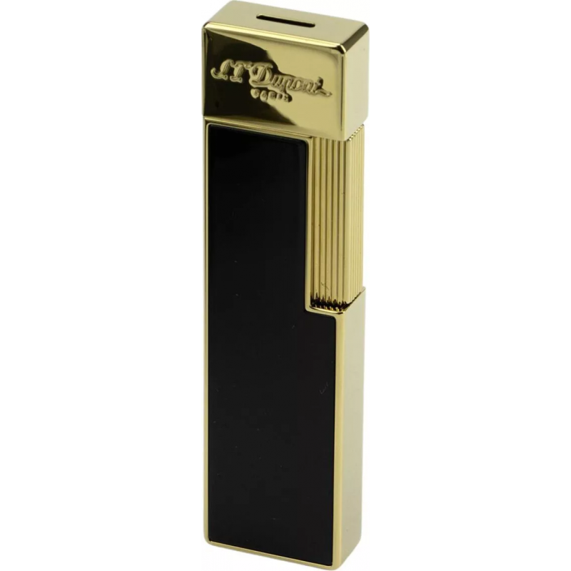 S.T. Dupont Briquet Twiggy laqué noir et doré S.T. Dupont Briquet Twiggy laqué noir et doré