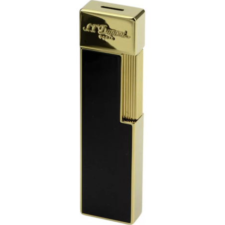 S.T. Dupont Briquet Twiggy laqué noir et doré