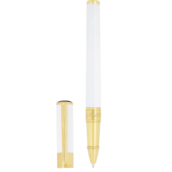 ST Dupont D Initial Stylo Roller Blanc laqué