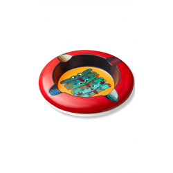 TOTEM Cendrier Maya Rouge "Grenouille guerisseuse"
