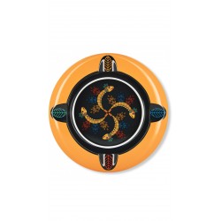 TOTEM Cendrier Maya Orange "Serpent à plumes"