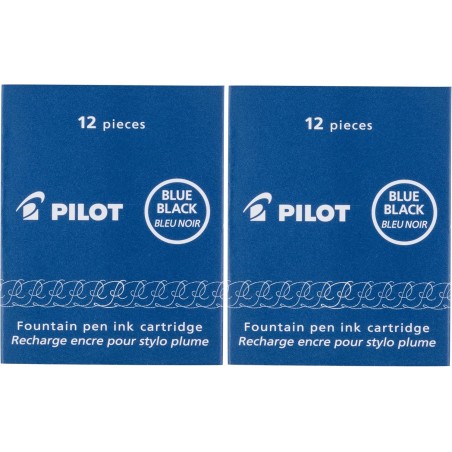 Pilot Namiki  Lot de 24 cartouches d'encre Bleu noir /nuit
