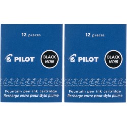 Pilot Namiki  Lot de 24 cartouches d'encre Noir
